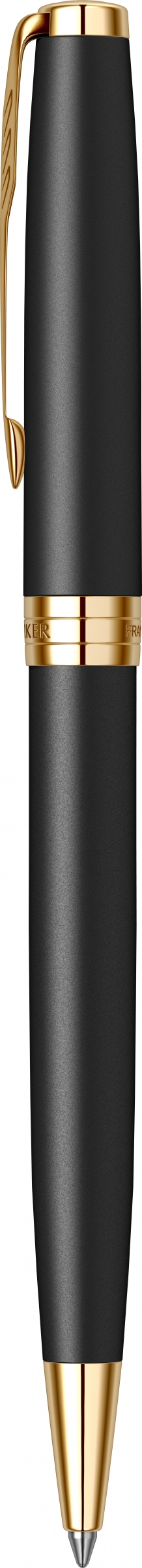 Подарочный набор: Шариковая ручка Parker Sonnet Core K528, Matte Black GT +  Ежедневник Premium, Black GS — фото 3